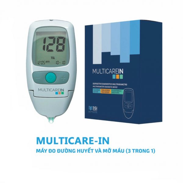 Máy đo đường huyết và mỡ máu 3 trong 1 multicarein